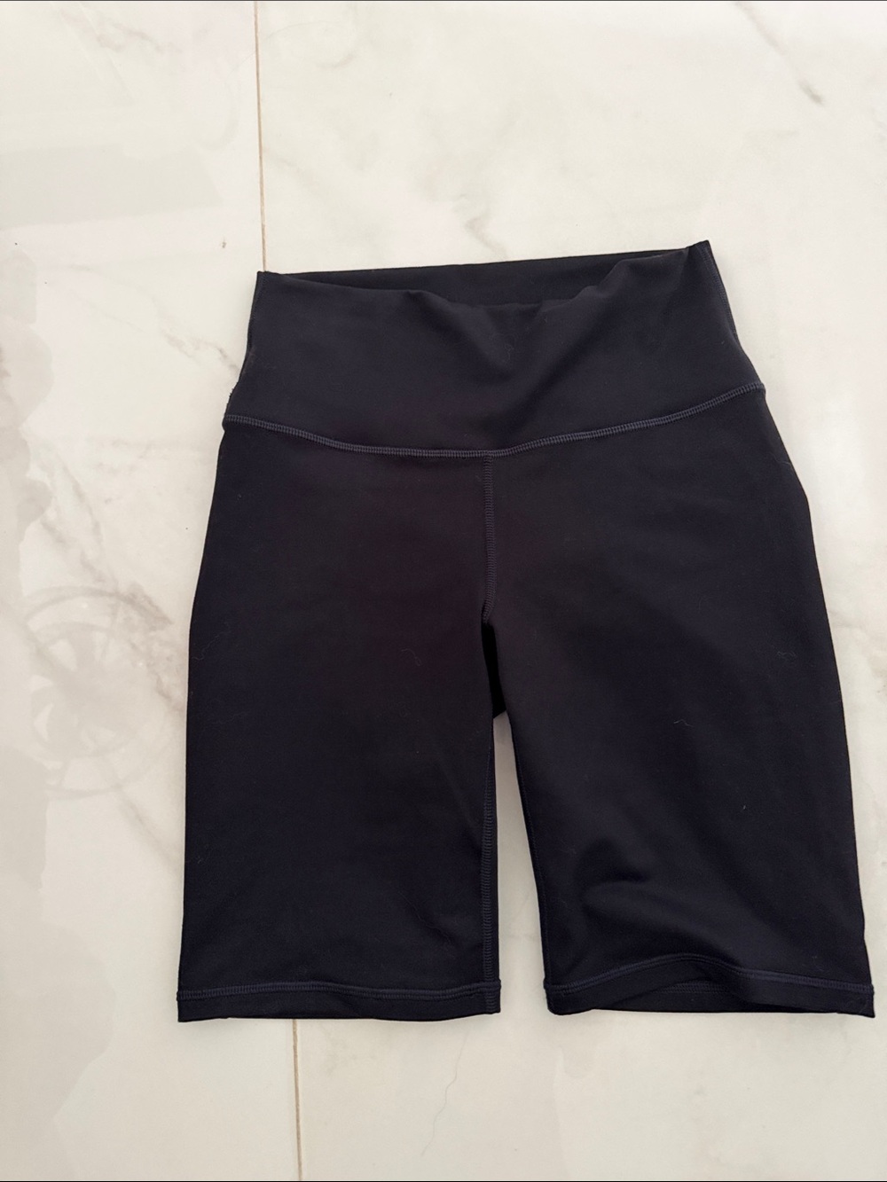 Fabletics Black High-Rise Bike Shorts